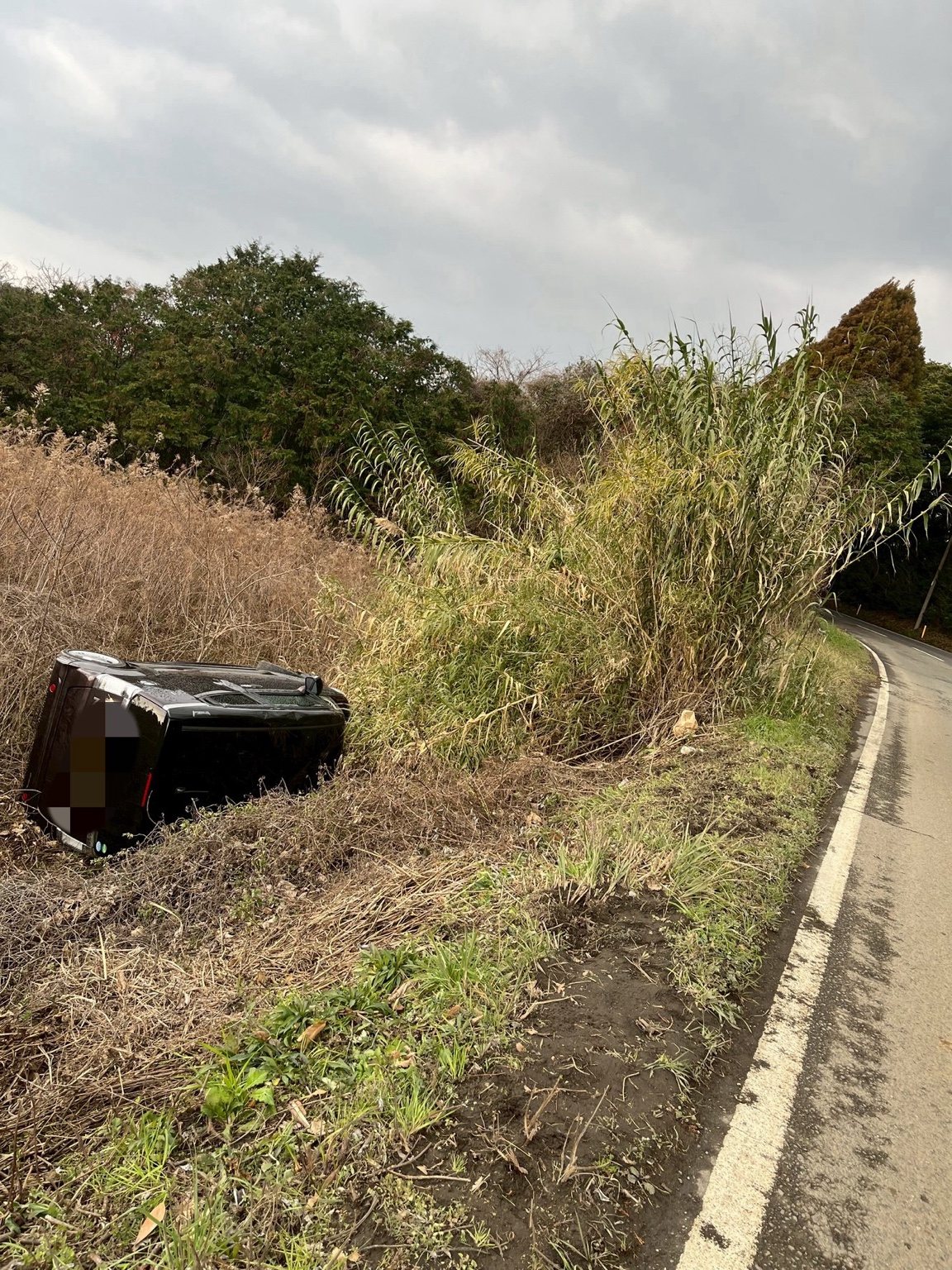 転落した車両