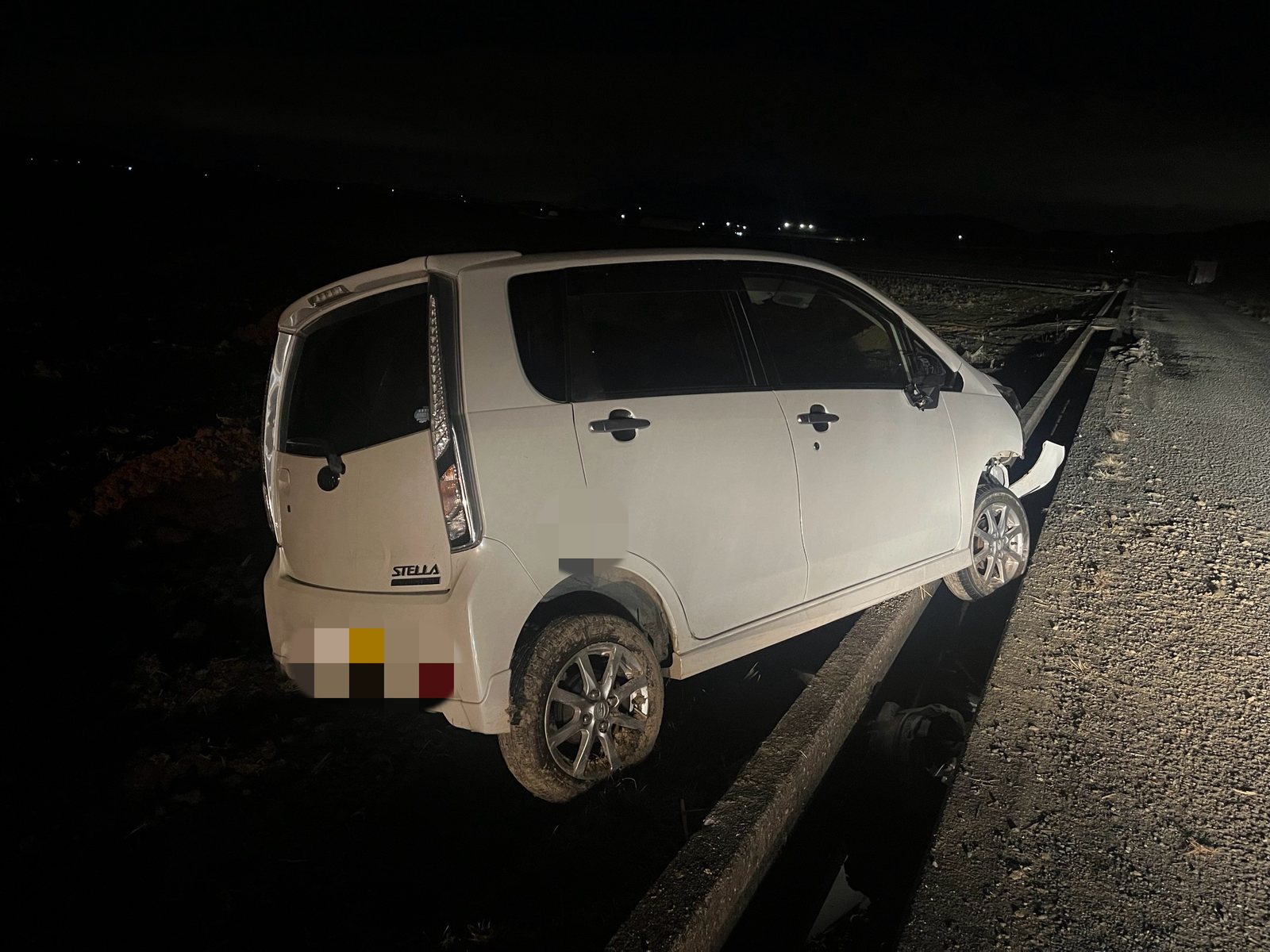夜間の車両トラブル